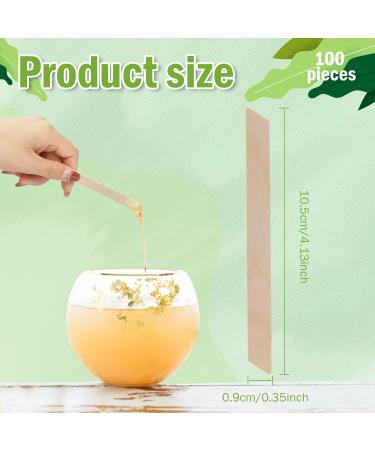 Prousky 100 Wax Chopsticks & Strips - Wooden Hair Removal Spatulas for Eyebrows Face & Legs (105mm) | International Shipping - Buy Online on GoSupps.com