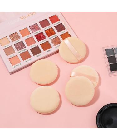 10 Pieces Powder Puffs for Face Powder 2.36 inch Makeup Puff for Powder Foundation Velour Powder Puff Pure Cotton Powder Applicator Cotton Cosmetic Powder Makeup Puffs Pads with Ribbon Yellow - Buy Online on GoSupps.com