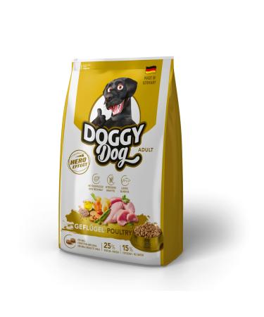 Doggy Dog High Meat Dry Food for Adult Dogs, Grain Free, with Salmon Oil, 10 kg, Made in Germany