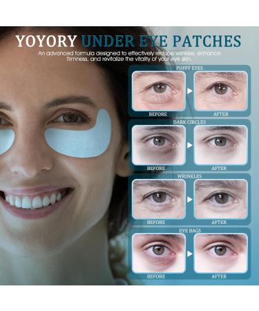 Under Eye Patches for Dark Circles & Puffiness - Hydrating Treatment with Hyaluronic Acid & Collagen (30 Pcs - Buy Online on GoSupps.com