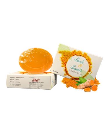 Suds & Scents Turmeric Soap with Neem Extract For all Skin types. Treats Acne Skin Irritation inflammation and Hyper Pigmentation
