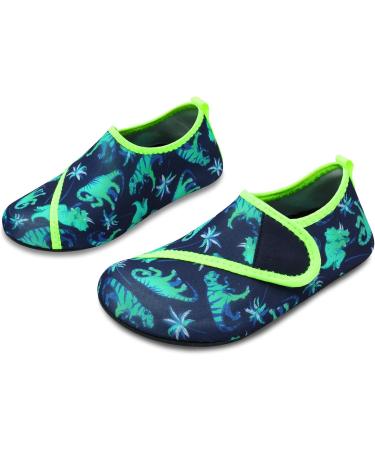 JIASUQI Kids Water Shoes Quick Dry Aqua Socks for Beach & Pool - Dinosaur Design - Buy Online on GoSupps.com