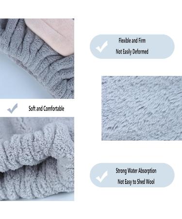 Turban Towel Haarurban | Super Absorbent Microfiber Hair Turban for Kids | Quick-Drying Gray Hair Hood - Buy Online on GoSupps.com