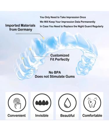 Custom Night Guard for Teeth Grinding | Dental Retainer for TMJ Relief & Bruxism | International Shipping Available - Buy Online on GoSupps.com
