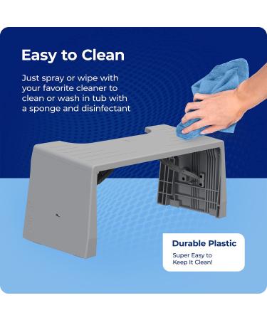 Squatty Potty Porta Traveler Foldable Toilet Stool - 7 Height - Gray | Compact & Portable Solution for Travel - Buy Online on GoSupps.com