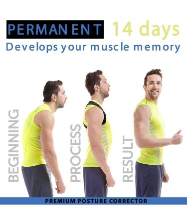 Adjustable Posture Corrector for Men and Women | Clavicle Support Brace for Upper Back | Pain Relief from Neck, Back & Shoulder | Green Box - One Size - Buy Online on GoSupps.com