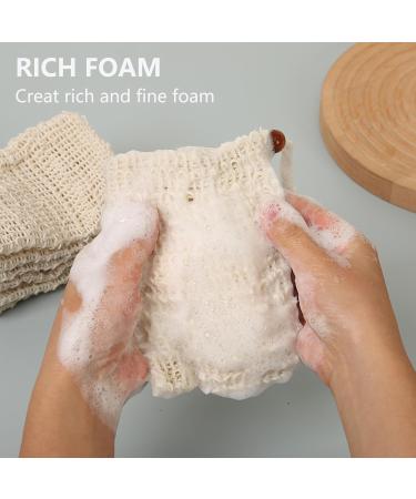 Buy Hangable Cotton & Linen Mesh Soap Bags (10-Pack) - Eco-Friendly Soap Saver Pouches for Shower - Durable Curry Sisal Soap Protectors - Buy Online on GoSupps.com