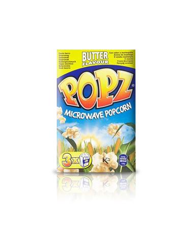 Popz Magnetron Popcorn NonGMO Zero Trans Fat Popping Ma s Botersmaak 12 x 3 x 90g