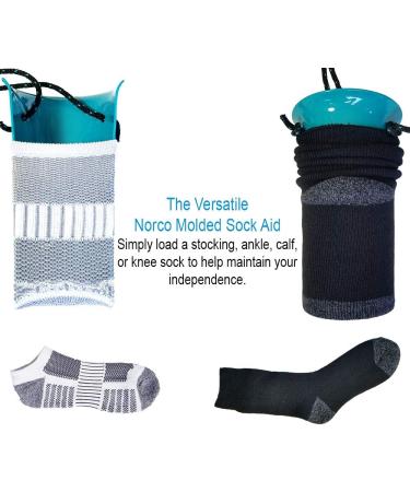 Norco Molded Sock Aid - Assists in Easy Sock Donning for Limited Mobility, Arthritis, and Post-Surgery. Advanced Ergonomic Design for Reduced Strain - Buy Online on GoSupps.com