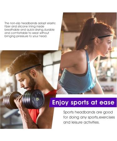 Shop Wllhyf 3-Piece Elastic Sports Head Straps | Non-Wing Silicone Yoga & Running Bands for Men & Women | Stylish Outdoor Exercise Accessories - Buy Online on GoSupps.com