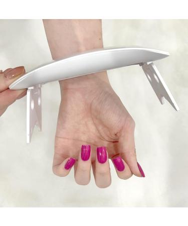 Semi Cured Gel Nail Strips - 22 Stickers, Self-Adhesive & Salon-Quality French Tip Manicure Wraps - Magenta-97 - Buy Online on GoSupps.com