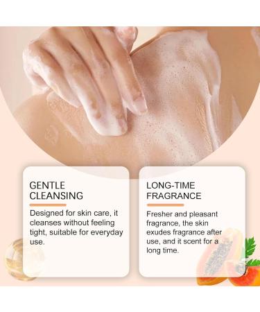 JIAOY Papaya Shower Gel Papaya Peeling Shower Gel Peeling Shower Gel with Organic PApaya Extract Longlasting Nourishing and Moisturizing DUsgel for dark skin for men and women 1 piece 1 piece - Buy Online on GoSupps.com