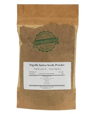 Herba Organica Poudre de Graines de Nigelle - Nigella Sativa L - Nigella Sativa Seeds Powder (100g) 100 g (Lot de 1)