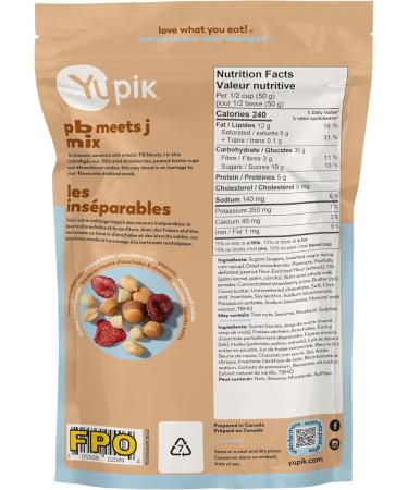 Yupik PB Meets J Mix 136 g Crunchy & Soft Snack Peanut Butter & Jelly Blend of Peanuts Dried Strawberries Peanut Butter Chocolate Cups & Shortbread Cookies Sweet Trail Mix Party Snacks - Buy Online on GoSupps.com