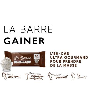 La Barre Gainer EAFIT|Apport de calories|Prise de masse Musculation et autres sport|386calories par barre+25g de prot ines|Sans huile de palme riche en vitamine|Chocolat&Vanilla Cream|16 barres de 90g Chocolate & Vanilla Cream - Buy Online on GoSupps.com