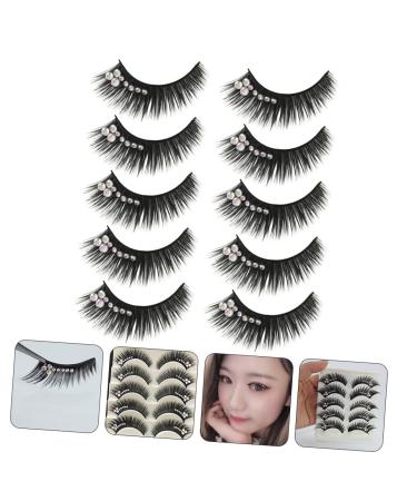Beavorty 5 Pairs Diamond Eyelashes | Colorful Lash Extensions & Royal Silk False Lashes with Rhinestones | Natural Look Makeup - Buy Online on GoSupps.com