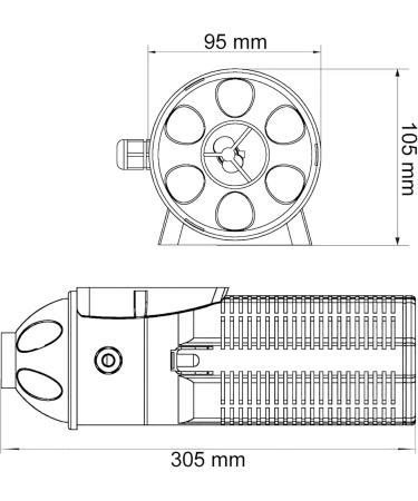 SunSun CUP-609 Aquarium Internal Filter 2000 l/h - 6W Pump & 9W UVC Clarifier with Filter Sponge | Buy Internationally - Buy Online on GoSupps.com