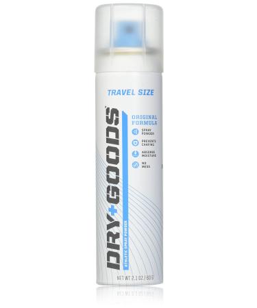 Dry Goods Athletic Spray Powder  Travel Size - Original  2.1 oz