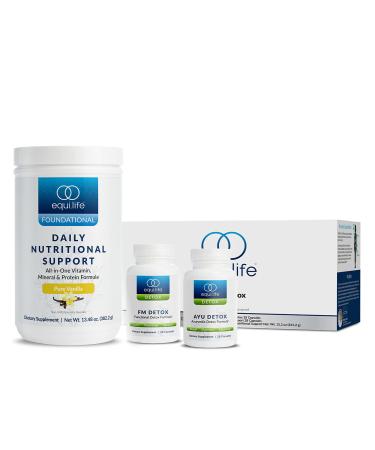Equilife - Dr. Cabral Detox  7-Day Full-Body Detox  Health & Wellness System  Body Cleanse  May Help Boost Energy & Mood  Optimal Support for Mental Clarity & Stress Relief (Vanilla  14 Servings)
