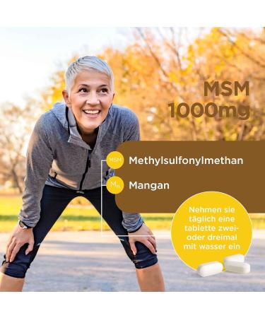 Healthspan MSM 1 000 mg with Manganese | Vegan Sulfur Supplement for Joint Health | 120 Tablets - Buy Online on GoSupps.com