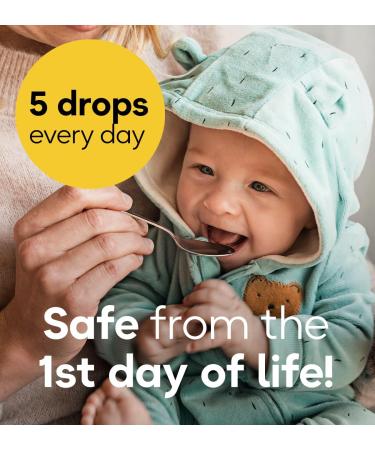 BioGaia Probiotic Baby Drops 5mL (125 Drops) for infant colic relief newborns and babies - Buy Online on GoSupps.com