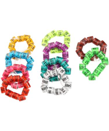 FRCOLOR 400 Pcs Pigeon Foot Ring Pets Racing Pigeon Ankle Bands Poultry Distinguish Marker Pigeon Racing 1.1x0.8cmx4pcs Random Colorx4pcs - Buy Online on GoSupps.com