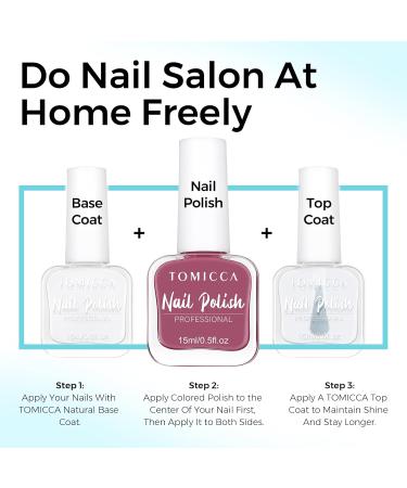  TOMICCA TOMICCA Purple Nail Polish 15ml Shiny Quick Dry Long Lasting Removable Water Based Nail Art Manicure DIY Nail Art - Buy Online on GoSupps.com