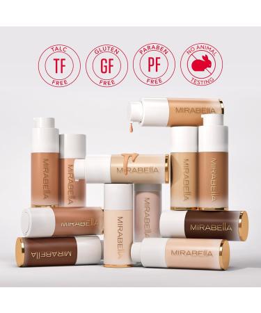Mirabella Invincible HD Liquid Foundation - Anti-Aging Full Coverage Makeup for All Skin Types (Medium M150) - Moisturizing & Lightweight Foundation for Lasting Beauty - Buy Online on GoSupps.com