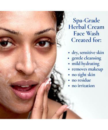 GUNILLA Herbal Face Wash - Very Gentle Daily Cream Cleanser for Dry Normal Sensitive Skin. Removes Dirt Oil & Impurities. Plant-Based. Vegan. Natural. Concentrated 4.0 oz 4 Fl Oz (Pack of 1) - Buy Online on GoSupps.com