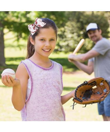Whaline 2Pcs Softball Glitter Hair Bow Clips - Red and White Baseball Cheer Accessories for Girls - Buy Online on GoSupps.com