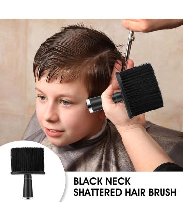 Professional Hairdresser Neck Brush Set - 2 Soft Fiber Bristles Brushes for Hair Cleanup | Essential Barber Tools - Buy Online on GoSupps.com