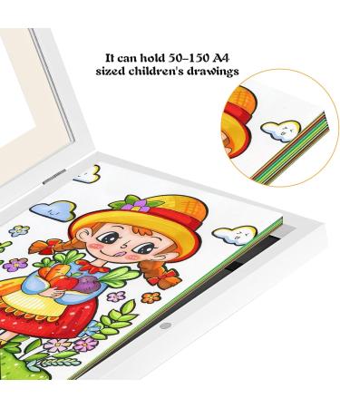 Hovin A4 Picture Frame Set for Children's Drawings - 2 White Art Frames for Creative Storage - Buy Online on GoSupps.com