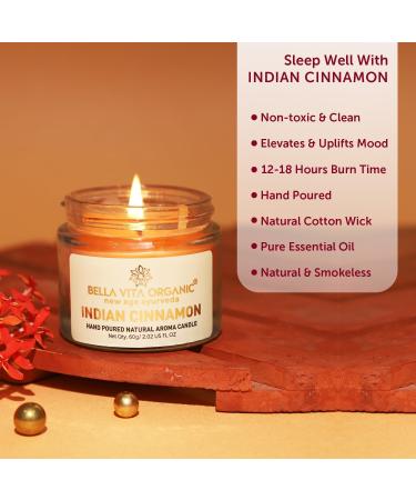 Buy Bella Vita Organic Aroma Candles Set of 4 - Scented Vanilla Cinnamon Lavender & Rose - Perfect for Gifting & Home Decor - 60G Each Up to 15 Hours Burn Time - International Shipping Available - Buy Online on GoSupps.com