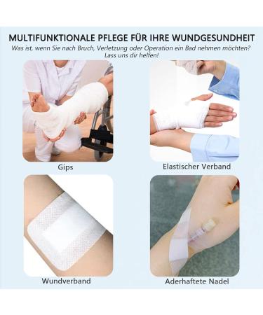 Yeloumiss Waterproof Shower Leg Protector | Adult Plaster Protection for Toes Ankles Feet and Knees | Keep Casts and Bandages Dry - Buy Online on GoSupps.com
