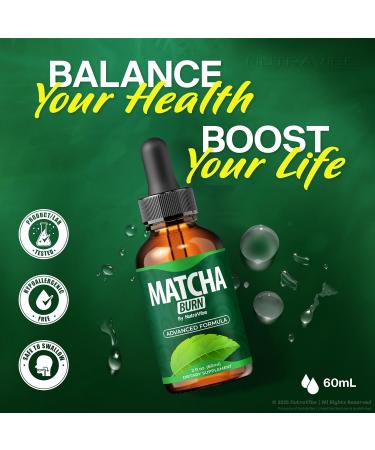 (2 Pack) Matcha Burn Drops MatchaBurn Liquid Tea Formula with Natural Ingredients | Daily Energy Body Balance & Healthy Shape Support | Easy-to-Use Liquid Drops Official Reviews (60 Servings) - Buy Online on GoSupps.com