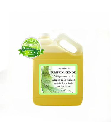 Dr Adorable - 7 lb - Pumpkin Seed Oil Refined - 100% Pure Natural Premium Organic Cold Pressed