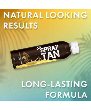 Da Dude Da Spray Tan - Self Tan Spray for a Natural Looking Fake Tan - Quick-Drying False Tan Mist - Face Tan & Body Fake Spray Tan for Beneficial Skin Care - Buy Online on GoSupps.com