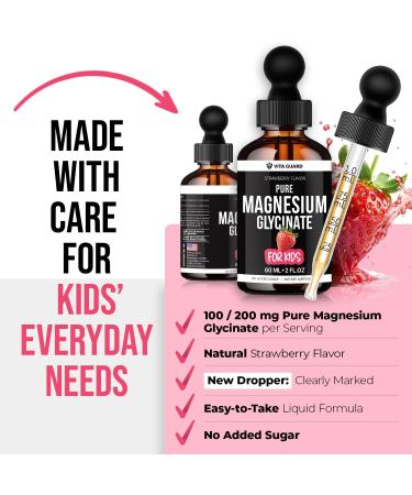 Kids Magnesium glycinate Liquid Drops Supplement - Buy Online on GoSupps.com