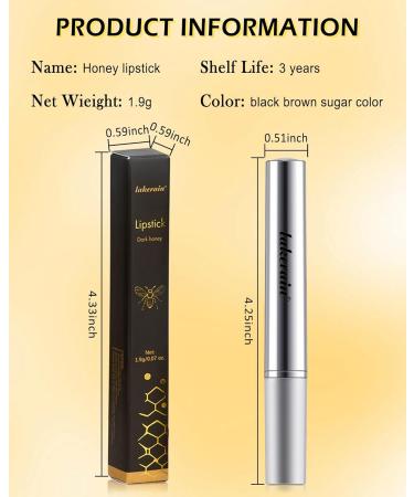 LYSdefeu Lip Balm Tinted Lip Balm 2 Pack Black Hydrating Honey Lipstick Natural Tinted Lip Balm Long Lasting Moisturizing Lip Care for Repairing Dry Lips - Buy Online on GoSupps.com