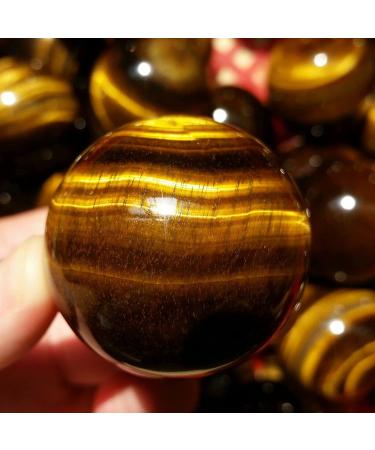 85-90 g 1 pcs Natural Tiger s Eye Quartz Crystal Sphere Ball Full of Texture