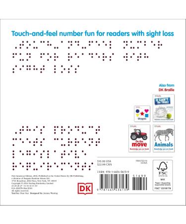 DK Braille: Counting - Educational Braille Books for Kids | International Shipping Available - Buy Online on GoSupps.com