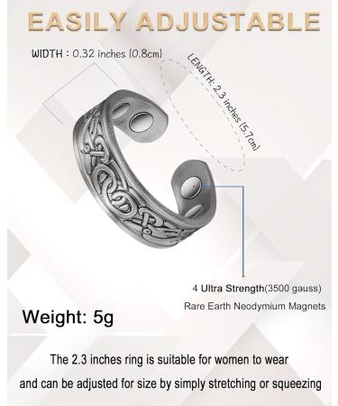 Magnetic Therapy Joint Bone Ring - Relieve Arthritis & Migraines | Magnetic Jewelry in Gift Box - Buy Online on GoSupps.com