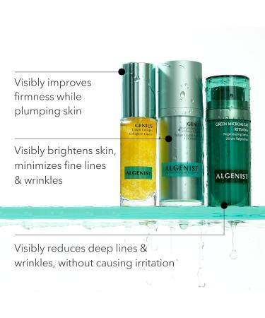 Algenist GENIUS Ultimate Anti-Aging Vitamin C+ Serum | Vegan Brightening Serum with Alguronic Acid & Microalgae Oil | Non-Comedogenic & Hypoallergenic Skincare 1 Fl Oz - Buy Online on GoSupps.com