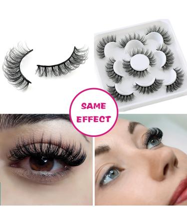 BEFACL Russian Strip Lashes D/DD Curl Wispy Fluffy Mink 5 Pairs (BCA34) - Buy Online on GoSupps.com