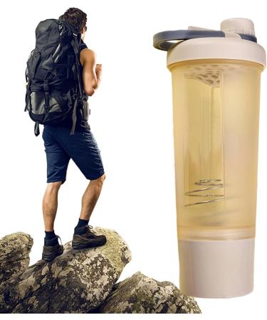 Protein Shaker Cup 600ML Spill-Proof Pre Workout Shaker Cup for Protein Powder | Pre Workout Shaking Bottles for Training Yoga Exercise Hiking Sports Welts Yellow - Buy Online on GoSupps.com