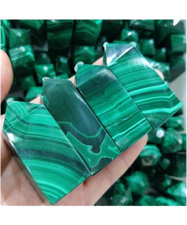 Gemstone Natural Malachite Crystal Points Malakite Quartz Minerals Obelisk Prism Decorate Jewelry Decoration (Size : 60-90g a pc) - Buy Online on GoSupps.com