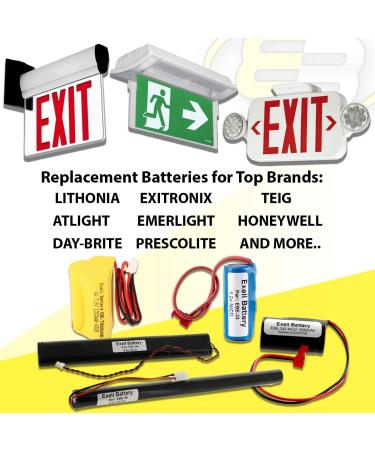 Buy (2-Pack) 3.6V 1000mAh Emergency Light Battery - Compatible with Cooper LPX70RWH ANIC0553 & More | International Shipping - Buy Online on GoSupps.com