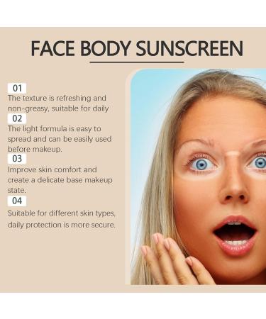  G n rique Natural Sunscreen 85g Organic Face Cream Tallow Moisturizer Moisture Lock and UV Protection Formula Hydrating Skin Care Daily Use Lotion Sun Protection for Face & Body - Buy Online on GoSupps.com