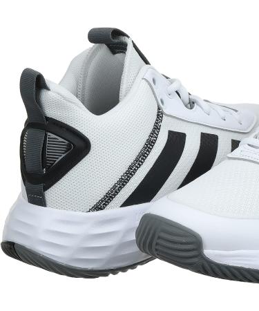 adidas Men's Own The Game 2.0 Basketball Shoe - White/Black/Grey (Size 12) - Buy Online on GoSupps.com