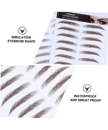 Balacoo 5pcs Eyebrow Stickers Waterproof Brow Temporary Brow Tattoos Tool Miss Cosmetic - Buy Online on GoSupps.com
